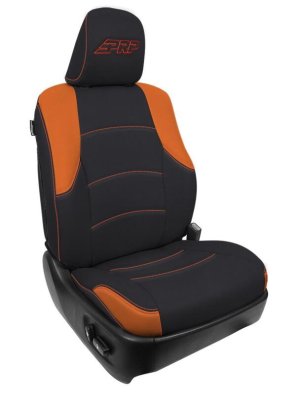 Toyota 4Runner Front Seat Covers - PRP Seats - Black/Orange - `11-`24